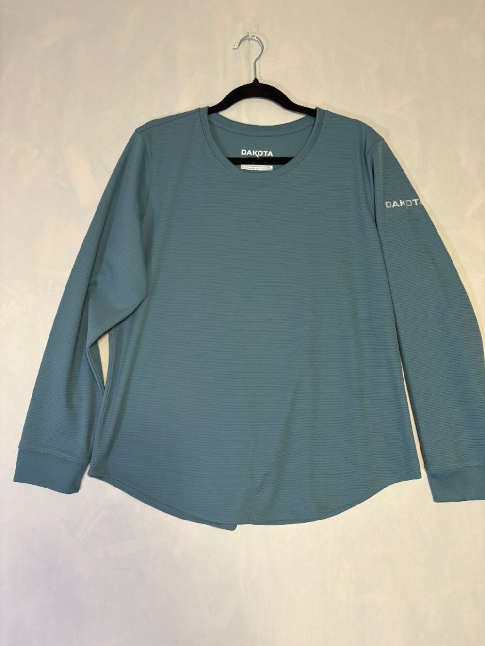 Dakota Men’s Blue Long Sleeve Performance Work Shirt Moisture Wicking Men's L